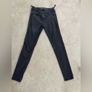 American Eagle distressed black super super stretch leggings 10long